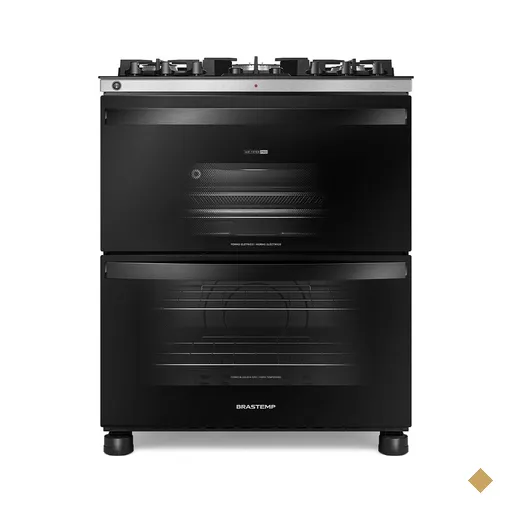 Fogão de Piso Brastemp de 05 Bocas com Duplo Forno e Tecnologia Air Fryer Pro…