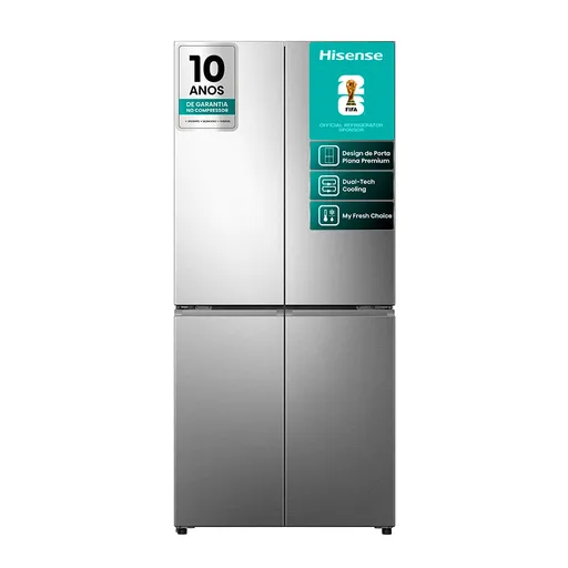 Refrigerador Multidoor Hisense Frost Free Inverter Dual Tech Cooling com 456…