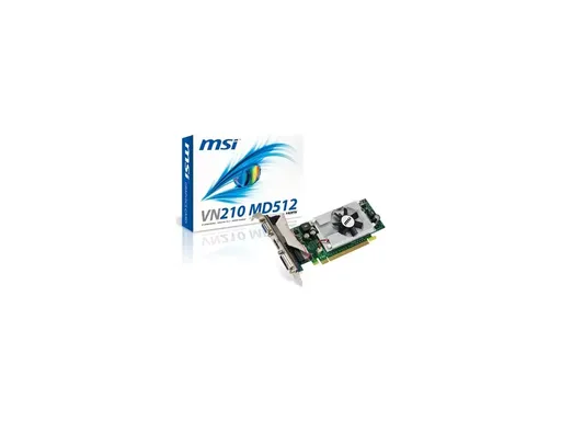 MSI NVIDIA GeForce GT 210 512MB DDR2 64-bit PCI-E 2.0 x16