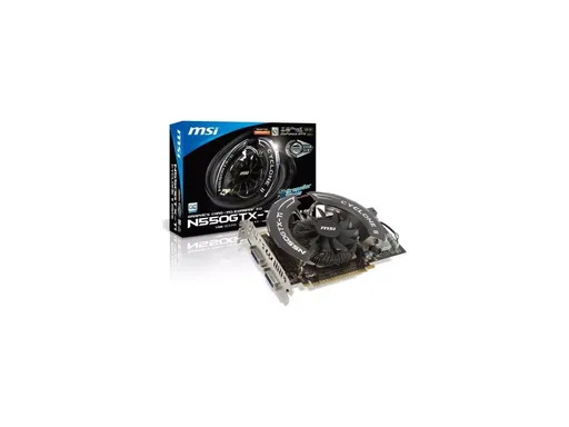 MSI NVIDIA GeForce GTX 550 Ti CYCLONE II OC 1GB GDDR5 192-bit PCI-E 2.0 x16