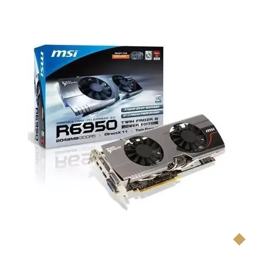 MSI AMD Radeon HD 6950 Twin Frozr III Power Edition/OC 2GB GDDR5 256-bit PCI-E…