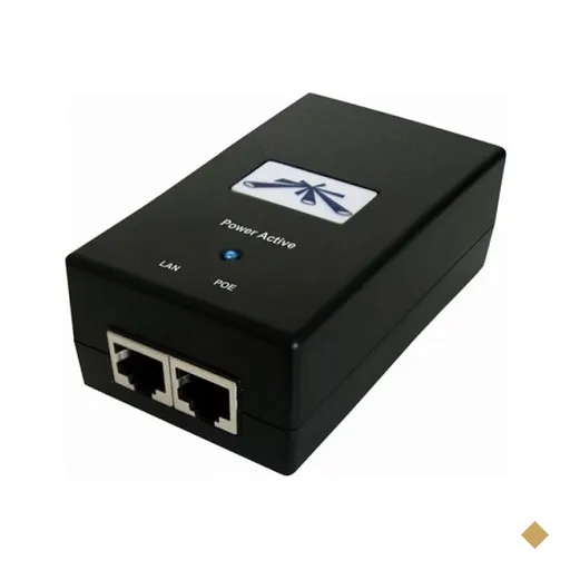 Adaptador Injetor Fonte POE Passivo 24V Ubiquiti POE-24-24W-BR