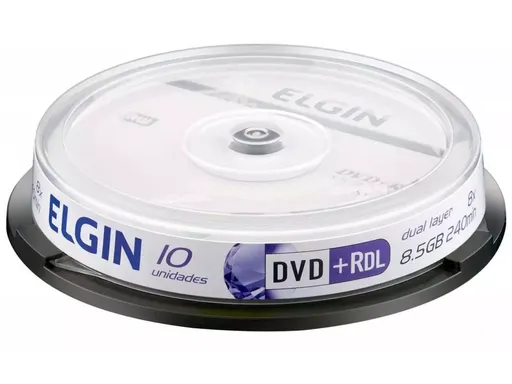 Elgin DVD+R DL 8X 8.5GB 240min 10 uni