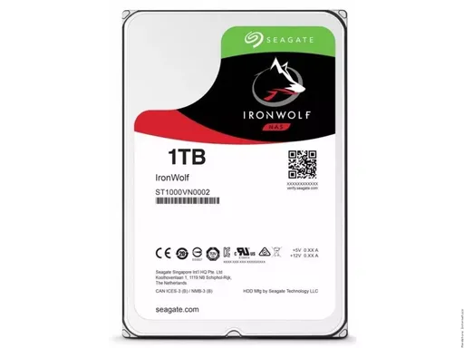 HD Seagate 1TB IronWolf NAS 5900 RPM 64MB SATA 6.0Gb/s ST1000VN002