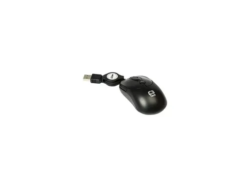 C3Tech MS3208-2BK Óptico Usb Cabo Retrátil