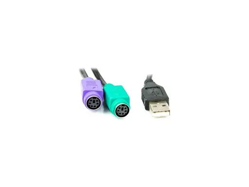 PlusCable Cabo Conversor USB para PS2 (2x)