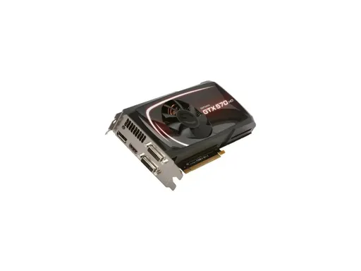 eVGA NVIDIA GeForce GTX 570 SuperClocked 1280MB GDDR5 320-bit PCI-E 2.0 x16