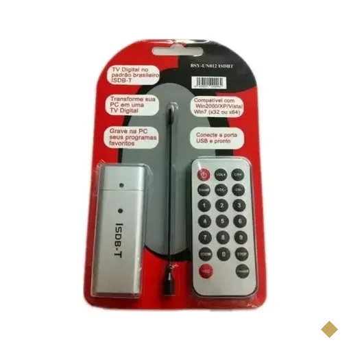 Receptor de TV Digital, Analógica e FM USB