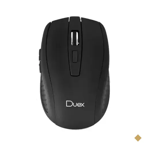 Duex Wireless Emborrachado Óptico 1200Dpi Preto