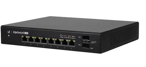 Switch gerenciável 8 portas gigabit PoE+ Edgeswitch + 2 SFP Ubiquiti ES-8-150W