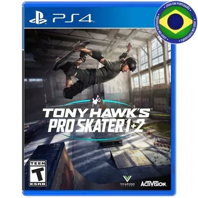 Tony Hawk's Pro Skater 1 + 2 Ps4 Mídia Física Dublado Em Português