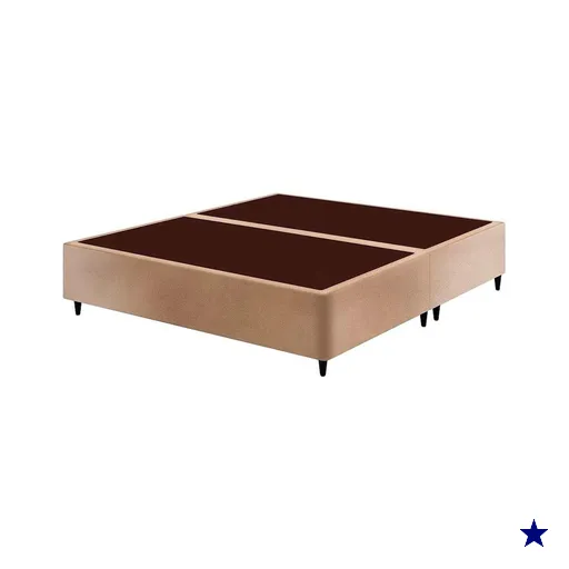 Cama Box Base Queen Ortobom Sommier Linho Clean 158x198x27