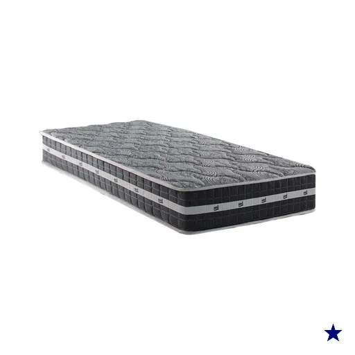 Colchão Solteiro Molas MasterPocket Ensacadas Black Grafite (88x188x24) - D…