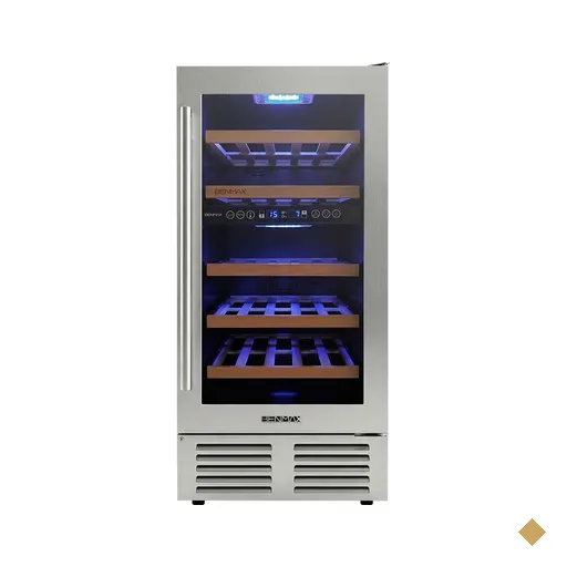 Adega Benmax Undercounter BAC28 Dual zone com Abertura de Porta Reversível