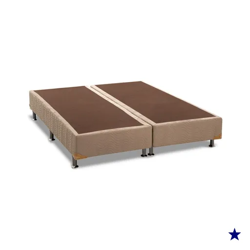 Cama Box Base Queen Americana Suede Clean (158x198x23) - Ortobom