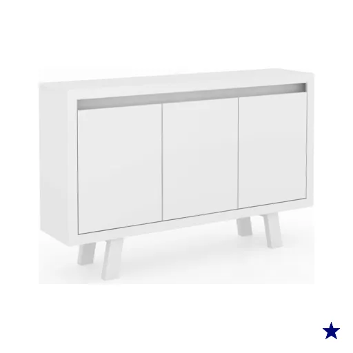 Armario Balcão Para Escritório ME4120 Branco Tecno Mobili