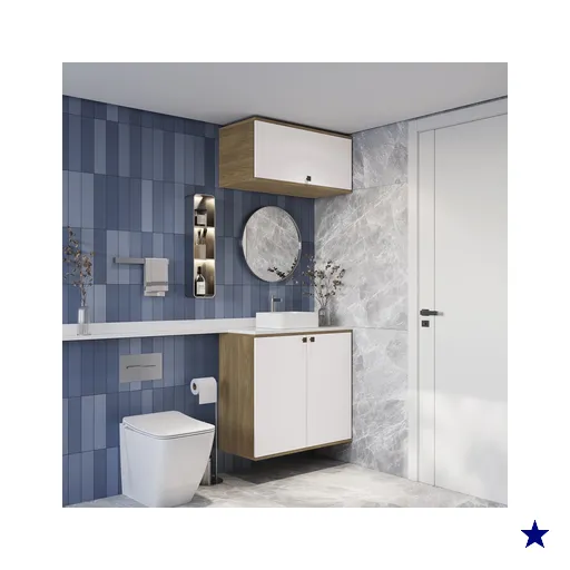 Conjunto para Banheiro com Basculante Kappesberg Celeste 2 Peças…