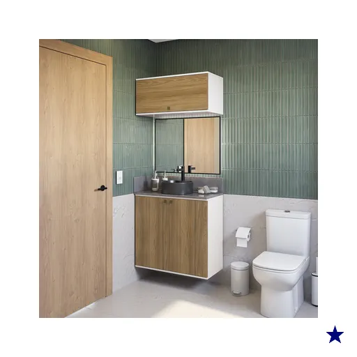 Conjunto para Banheiro com Basculante Kappesberg Celeste 2 Peças…