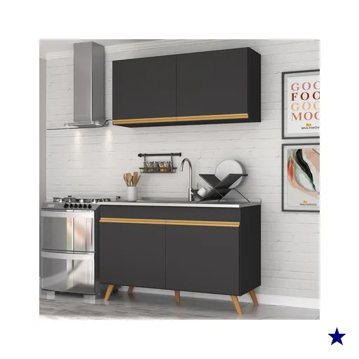 Cozinha Compacta 2 peças com Armário e Balcão MP3748 Veneza GB Multimóveis…