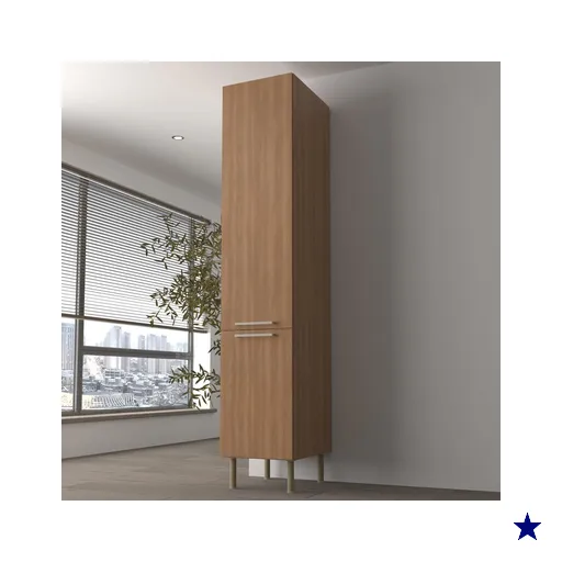 Paneleiro Armário de Cozinha com 2 Portas 40cm Multimóveis CR20413 Freijó