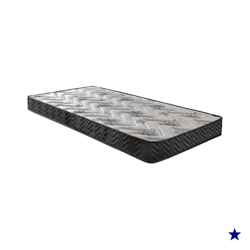 Colchão Solteiro Espuma D45 Pasquale Wave Black (78x188x17) - Paropas