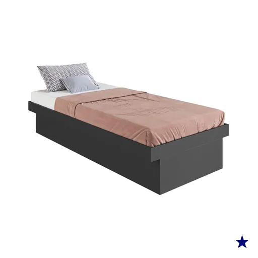 Cama Solteiro Box Baú Bogotá Organizador para Travesseiros Cobertores MDP…