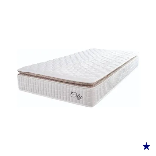 Colchão Solteiro Molas Ensacadas City Pillow Top 88x188x23cm Branco/Bege…