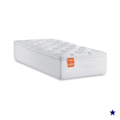 Colchão Solteiro Molas Ensacadas Real Pillow Top 88x188x27cm Branco Inducol -…