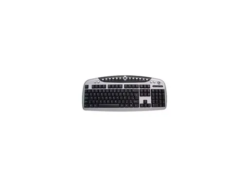 C3Tech Multimídia Preto/Prata USB KB3203-2