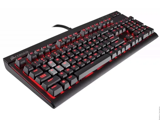 Teclado Mecânico Corsair Strafe Cherry MX Red Gaming USB - LED Vermelho