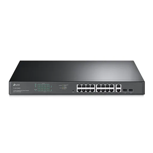 Switch Gigabit Gerenciável PoE+ de 16 portas com 2 Portas SFP TP-LINK…