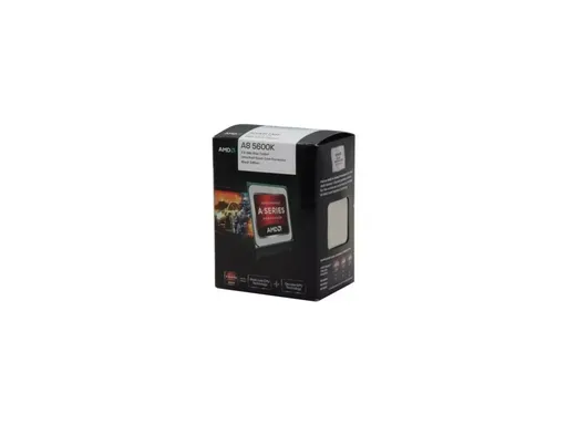 AMD A8-5600K Trinity 3.6GHz (3.9GHz Turbo,Socket FM2, 4MB Cache, Radeon HD…