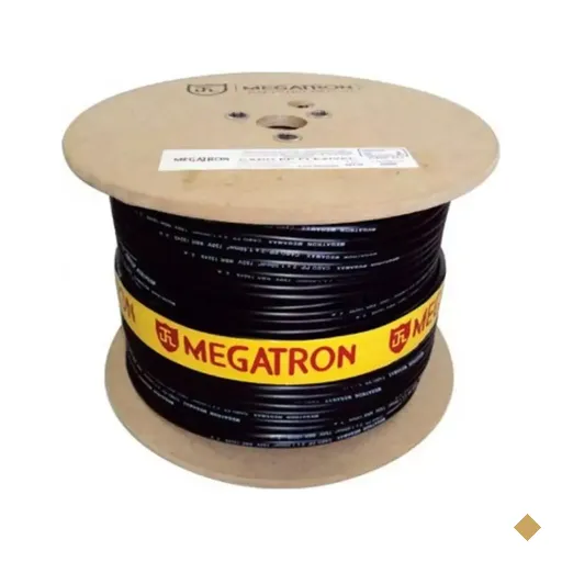Bobina Cabo CAT5E 2 Pares 500m Preto - Megatron 