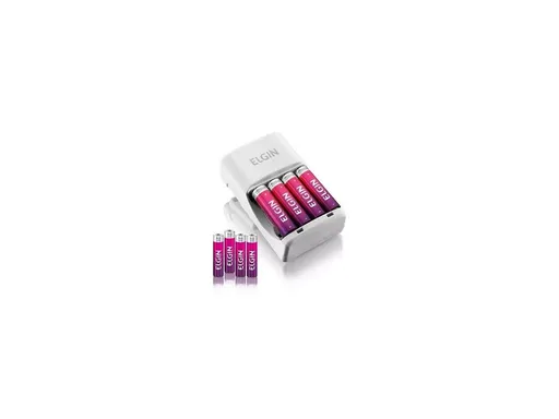 Carregador de Pilhas +4 pilhas AA Elgin SC-333 Bivolt