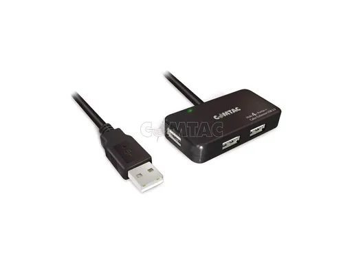 Comtac Cabo Extensor USB 2.0 C/ Amplificador de Sinal + HUB 4 Portas 10m