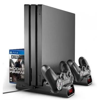 Suporte Base Dobe TP4-19076 Cooler Para Ps4 Slim/pro/base Com Carregador Duplo…