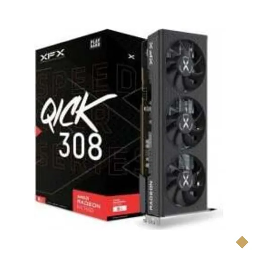 Placa de Vídeo XFX AMD Radeon RX 7600 Speedster QICK 308, 8GB, GDDR6, FSR, Ray…