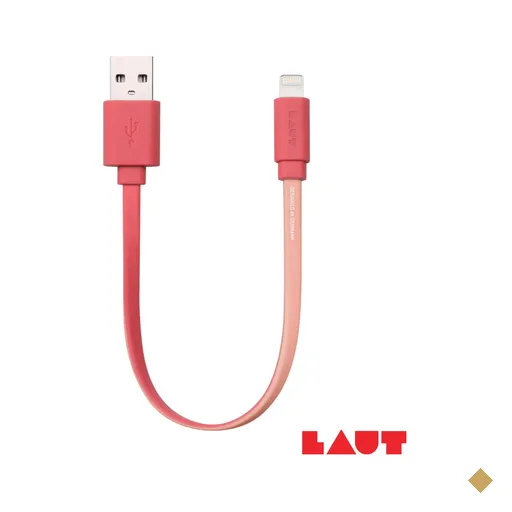 Cabo Lightning para iPhone, iPad e iPod Link Duo com 15 cm Coral Laut - LT