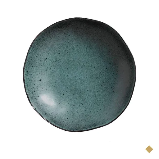 Pratos Fundos com 06 Peças em Stoneware Orgânico Petroleum Azul - Porto…