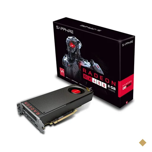 Placa de Video Sapphire Radeon RX 480 8GB GDDR5 256-bit, 21260-00-20G