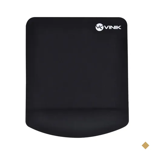 Mouse Pad Ergonômico Vinik Com Apoio de Pulso em Gel, Preto - MPG-02P