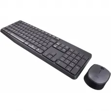 Combo Teclado e Mouse Logitech MK235 ABNT2 Cinza