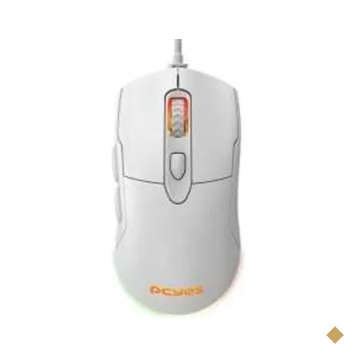 Mouse Gamer PCYes Malus White Ghost 12400 DPI