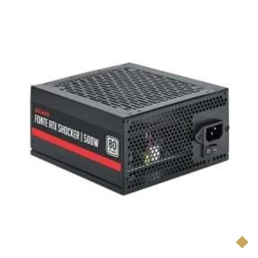 Fonte PCYes Shocker 500W 80 Plus White PFC Ativo