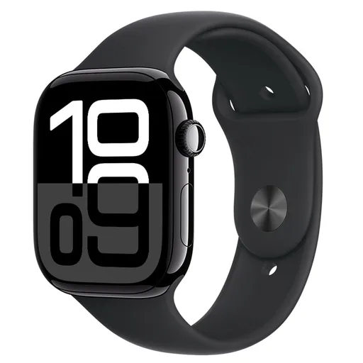 Apple Watch Series 10 (GPS, 46 mm) Caixa de Alumínio Preta Brilhante, Pulseira…