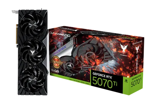 Placa de Vídeo Gainward GeForce RTX 5070 TI Phoenix GS V1 16GB GDDR7 256 bit -…