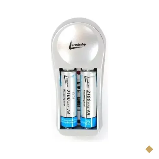 Carregador de Pilhas +2 pilhas AA Leadership Bivolt