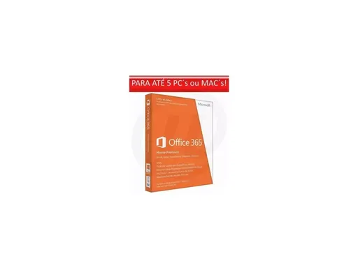 Microsoft Office 365 Home Premium - Para 5PCs ou Macs