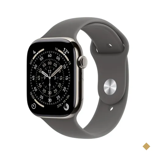 Apple Watch Series 11 (GPS + Cellular) 42 mm com Caixa Natural de Titânio e…