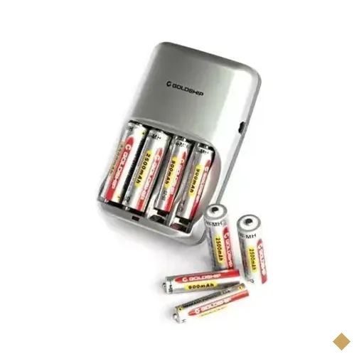 Leadership Carregador +4 pilhas  AA/AAA Bivolt Goldship